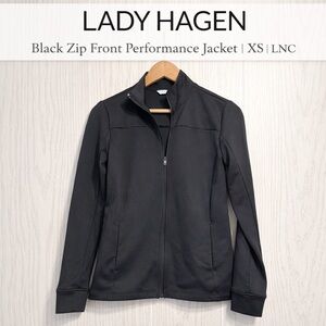 Lady Hagen Black Zip Front Performance Jacket XS